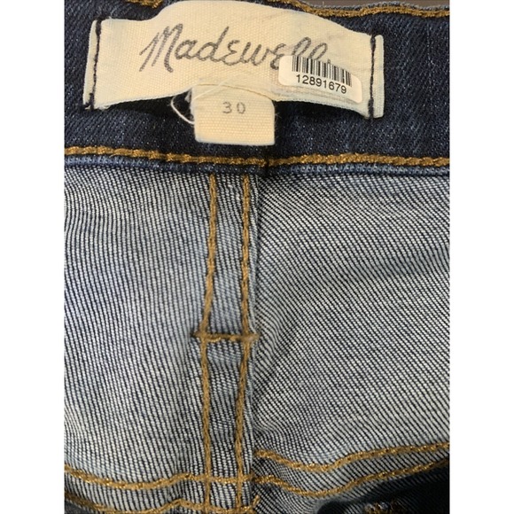 Madewell‎ Maternity Skinny Jeans Womens 30 Blue Low Rise Stretch Dark Wash - Picture 5 of 9
